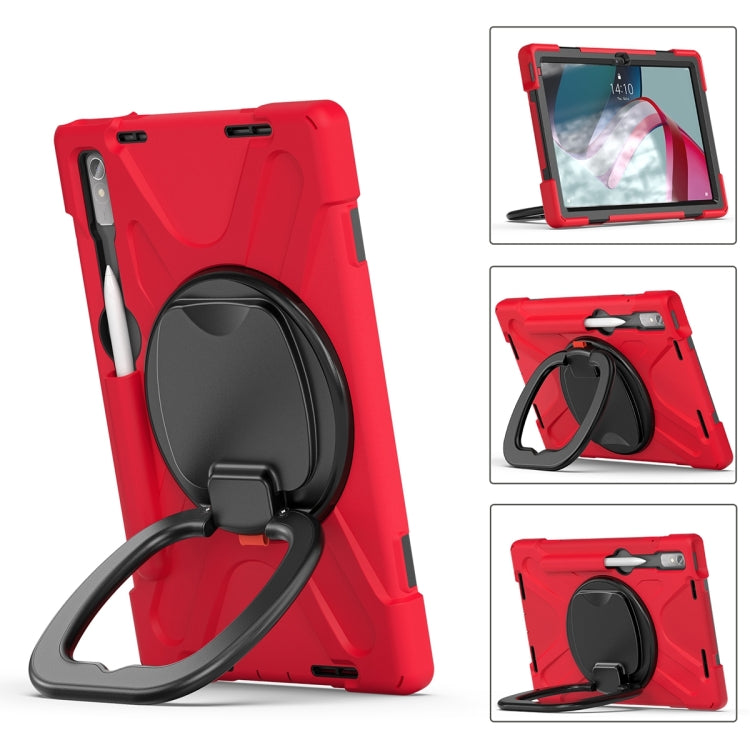 For Lenovo Pad Pro 2022 11.2 inch Silicone + PC Protective Tablet Case(Red) - For Lenovo by buy2fix | Online Shopping UK | buy2fix