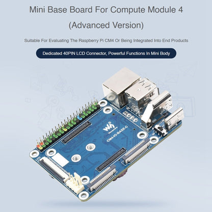 Waveshare Mini Base Board Designed for Raspberry Pi Compute Module 4 - Mini PC Accessories by WAVESHARE | Online Shopping UK | buy2fix