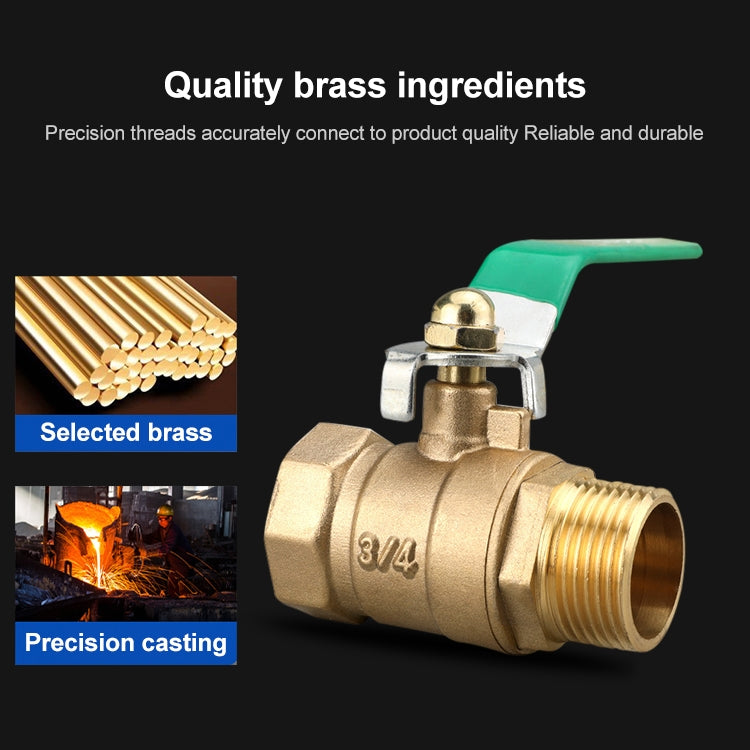 LAIZE Pneumatic Hose Connector Thickened Brass Ball Valve, Size:Outside 2 Point-Barb 8mm -  by LAIZE | Online Shopping UK | buy2fix