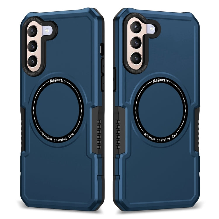 For Samsung Galaxy S21+ 5G MagSafe Shockproof Armor Phone Case(Dark Blue) - Galaxy S21+ 5G Cases by buy2fix | Online Shopping UK | buy2fix