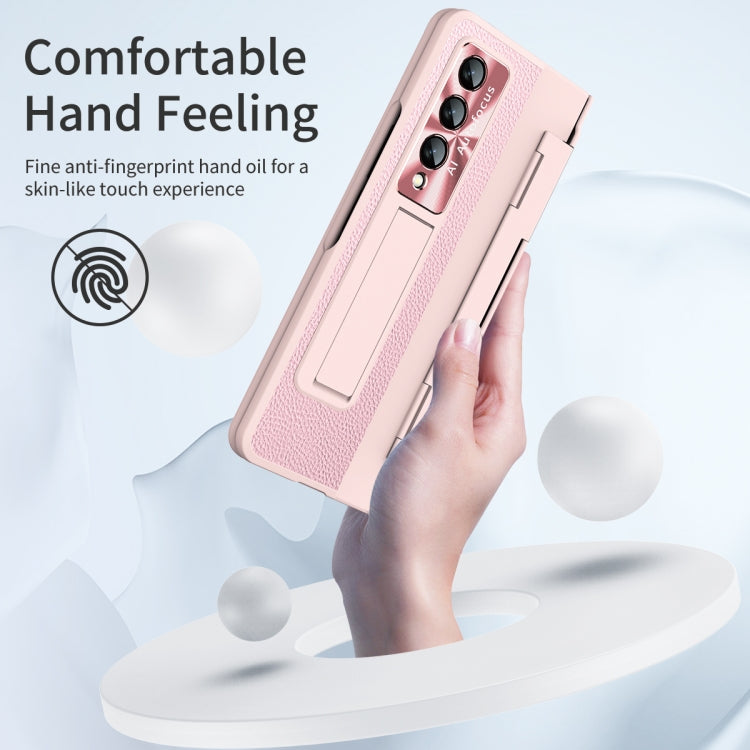 For Samsung Galaxy Z Fold4 Integrated Full Coverage Phone Case with Hinge(Pink) - Galaxy Z Fold4 5G Cases by buy2fix | Online Shopping UK | buy2fix