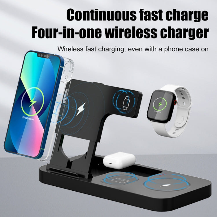 OW-02 15W 4 in 1 Phone Wireless Charger(Black) - Wireless Charger by buy2fix | Online Shopping UK | buy2fix