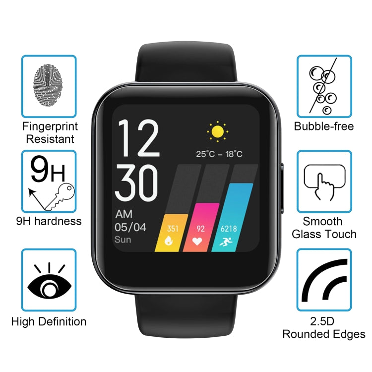 For Realme Watch Smart Watch Tempered Glass Film Screen Protector - Screen Protector by buy2fix | Online Shopping UK | buy2fix