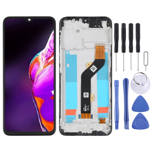 OEM LCD Screen For infinix Hot 10T X689C Digitizer Full Assembly with Frame - Repair & Spare Parts by buy2fix | Online Shopping UK | buy2fix