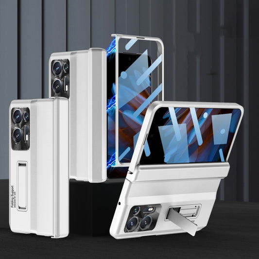 For OPPO Find N2 GKK Fold Magnetic Hinge Full Coverage Phone Case(Silver) - Find N2 Cases by GKK | Online Shopping UK | buy2fix