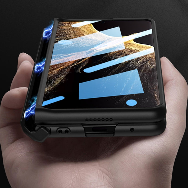 For Honor Magic VS GKK Magnetic Hinge Flip Leather Phone Case with Holder(Orange) - Honor Cases by GKK | Online Shopping UK | buy2fix