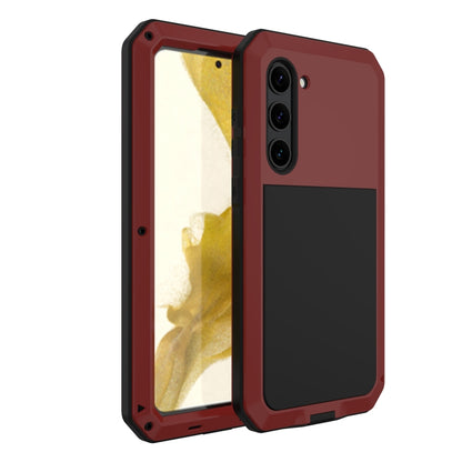 For Samsung Galaxy S23 5G RedPepper 360 Full Body Rugged Metal Waterproof Phone Case(Red) - Galaxy S23 5G Cases by RedPepper | Online Shopping UK | buy2fix