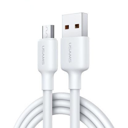 USAMS US-SJ609 U84 2A USB to Micro USB Charging Data Cable, Cable Length:3m(White) - Micro USB Cable by USAMS | Online Shopping UK | buy2fix