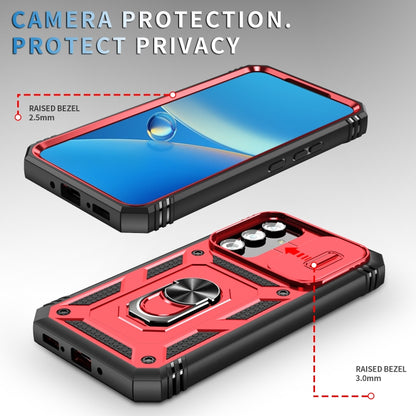 For Samsung Galaxy A54 5G Sliding Camshield TPU + PC Phone Case(Red+Black) - Galaxy Phone Cases by buy2fix | Online Shopping UK | buy2fix