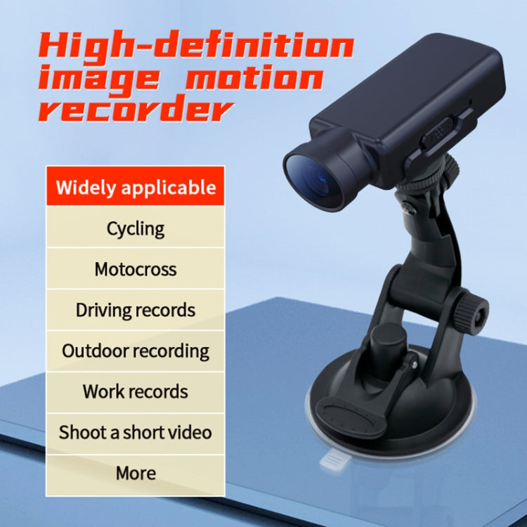 JNN V17 1080P HD Wide Angle Video Sports Recorder with Stand, Capacity:64GB(Black) - Digital Video Recorder by JNN | Online Shopping UK | buy2fix