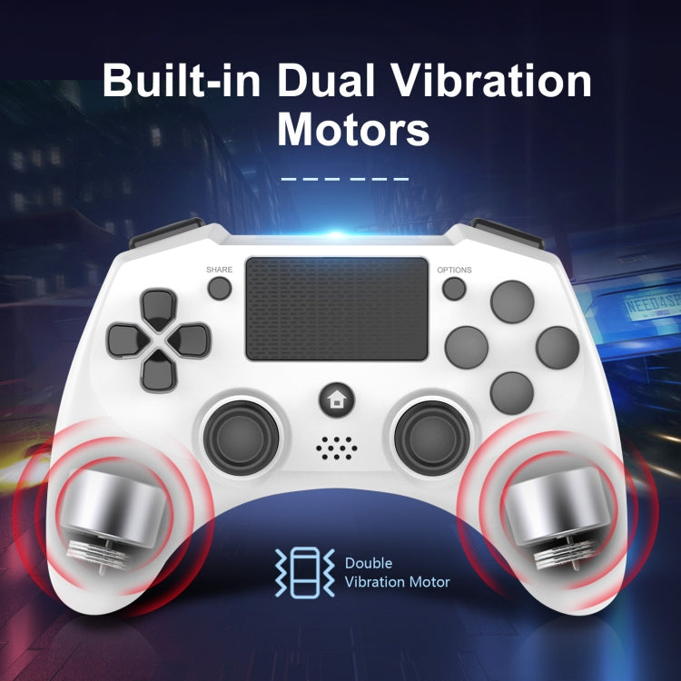 398 Bluetooth 5.0 Wireless Game Controller for PS4 / PC / Android(White) - Gamepads by buy2fix | Online Shopping UK | buy2fix