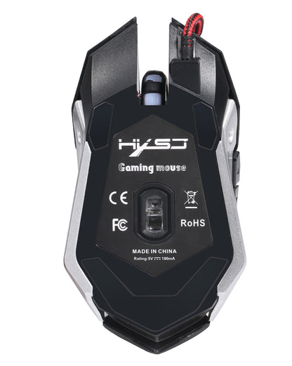 HXSJ S100 6 Keys Colorful Luminous Wired Gaming Mouse -  by HXSJ | Online Shopping UK | buy2fix
