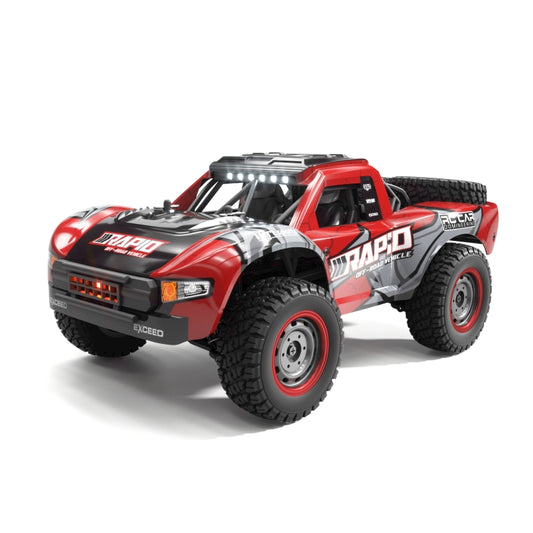 JJR/C Q130 Full-scale High-brush Four-wheel Drive High-speed Pickup Remote Control Car(Red) - RC Cars by JJR/C | Online Shopping UK | buy2fix