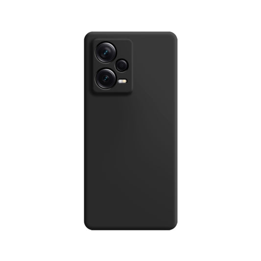 For Xiaomi Redmi Note 12 5G Global Imitation Liquid Silicone Phone Case(Black) - Note 12 Cases by buy2fix | Online Shopping UK | buy2fix