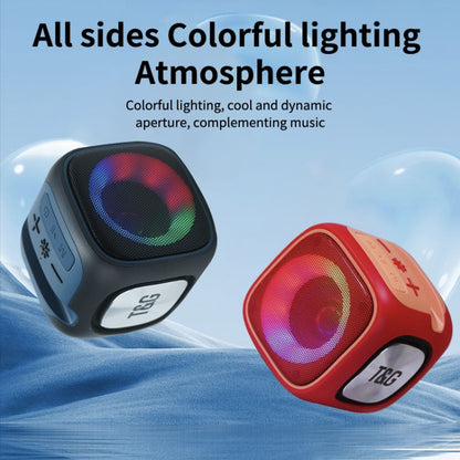 T&G TG359 Portable Outdoor LED Wireless Bluetooth Speaker(Dark Green) - Mini Speaker by T&G | Online Shopping UK | buy2fix