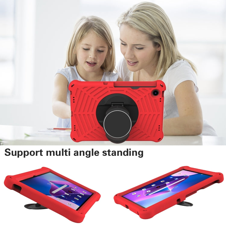 For Lenovo Tab M10 Plus 10.6 3rd Gen 2022 Spider King Silicone Protective Tablet Case(Red) - For Lenovo by buy2fix | Online Shopping UK | buy2fix