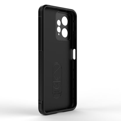 For Xiaomi Redmi Note 12 4G Global Magic Shield TPU + Flannel Phone Case(Black) - Note 12 Cases by buy2fix | Online Shopping UK | buy2fix