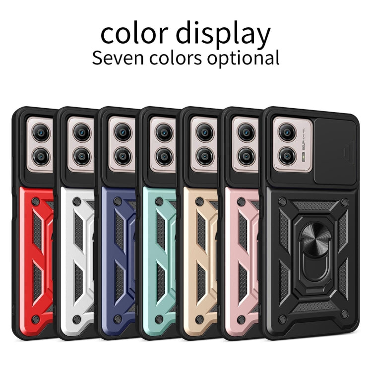For Motorola Moto G53 / G13 / G23 5G Sliding Camera Cover Design TPU+PC Phone Case(Rose Gold) - Motorola Cases by buy2fix | Online Shopping UK | buy2fix