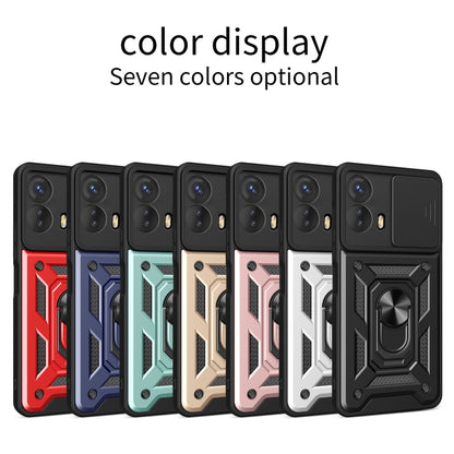 For Motorola Moto G73 5G Sliding Camera Cover Design TPU+PC Phone Case(Red) - Motorola Cases by buy2fix | Online Shopping UK | buy2fix