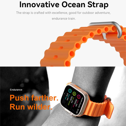 Q8 Ultra 1.96 inch TFT Screen Smart Watch, Support Heart Rate / Blood Pressure Monitoring(Orange) - Smart Wear by buy2fix | Online Shopping UK | buy2fix