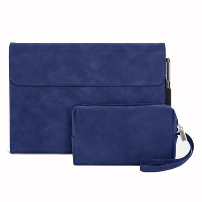 For Microsoft Surface Pro 8 Sheepskin All-Inclusive Shockproof Protective Case with Power Bag(Blue) - Others by buy2fix | Online Shopping UK | buy2fix