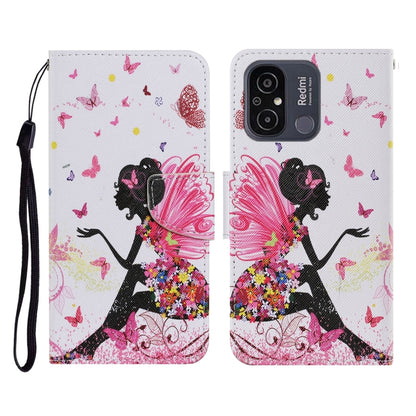 For Xiaomi Redmi 12C Colored Drawing Pattern Flip Leather Phone Case(Dancing Girl) - Xiaomi Cases by buy2fix | Online Shopping UK | buy2fix