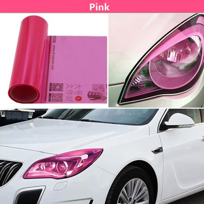 2pcs Car Headlight Protective Film Tail Light Film Motorcycle Fog Light Film, Size:30 x 100cm(Gold) - In Car by buy2fix | Online Shopping UK | buy2fix