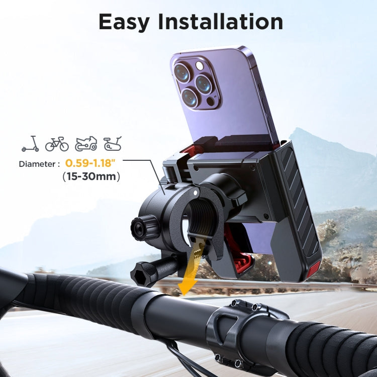 JOYROOM JR-ZS266 Bicycle Handle Phone Mount Compatible with 4.7-6.8 inch(Black) -  by JOYROOM | Online Shopping UK | buy2fix