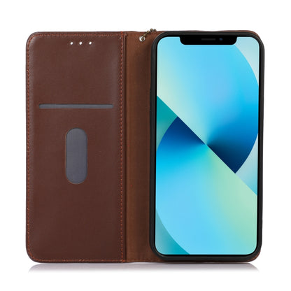 For Asus ROG Phone 7 KHAZNEH Nappa Top Layer Cowhide Leather Phone Case(Brown) - ASUS Cases by buy2fix | Online Shopping UK | buy2fix