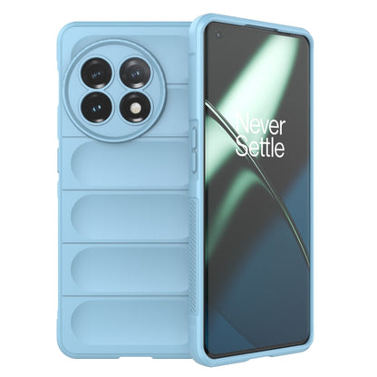 For OnePlus 11 5G Magic Shield TPU + Flannel Phone Case(Light Blue) - OnePlus Cases by buy2fix | Online Shopping UK | buy2fix