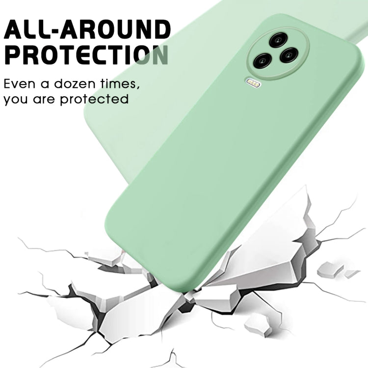 For Infinix Note 12 Pro 4G / Note 12 2023 Pure Color Liquid Silicone Shockproof Phone Case(Green) - Infinix Cases by buy2fix | Online Shopping UK | buy2fix