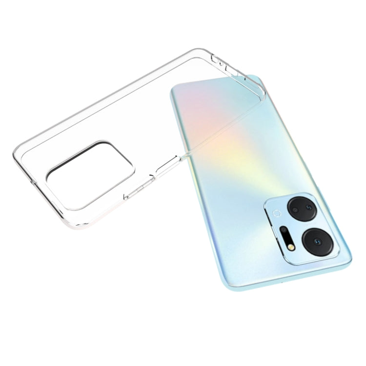 For Honor X7a 4G Waterproof Texture TPU Phone Case(Transparent) - Honor Cases by buy2fix | Online Shopping UK | buy2fix