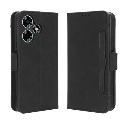 For Infinix Hot 30 4G X6831 Skin Feel Calf Texture Card Slots Leather Phone Case(Black) - Infinix Cases by buy2fix | Online Shopping UK | buy2fix