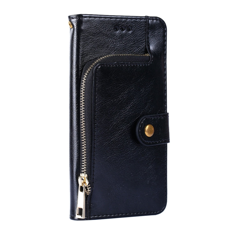 For Xiaomi Redmi Note 12 Turbo Zipper Bag Leather Phone Case(Black) - Xiaomi Cases by buy2fix | Online Shopping UK | buy2fix