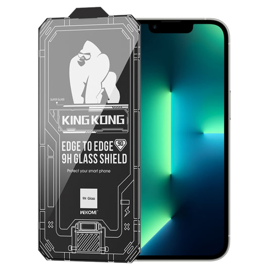 For iPhone 13 Pro Max WK WTP-066 King Kong Vacha 9D Curved HD Tempered Glass Film(Black) - iPhone 13 Pro Max Tempered Glass by WK | Online Shopping UK | buy2fix