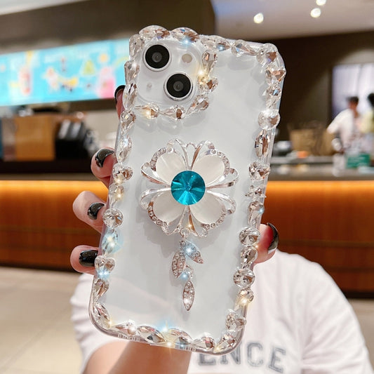 For iPhone 11 Sunflower Diamond Phone Case(Transparent) - iPhone 11 Cases by buy2fix | Online Shopping UK | buy2fix