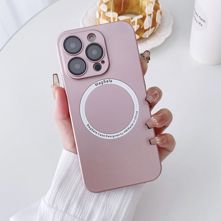 For iPhone 11 Magsafe Magnetic PC Shockproof Phone Case With Camera Lens(Rose Gold) - iPhone 11 Cases by buy2fix | Online Shopping UK | buy2fix