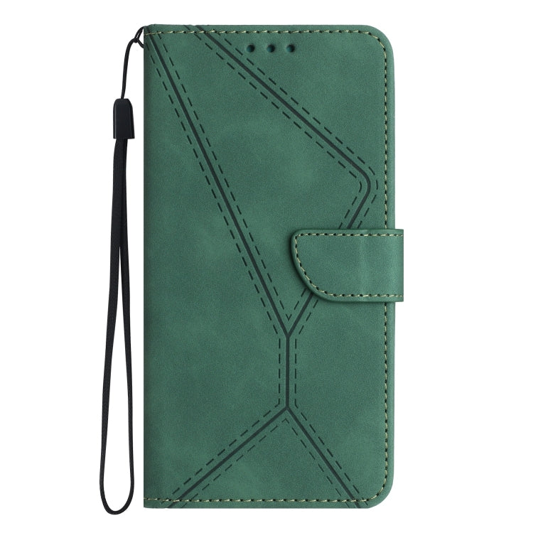 For Sony Xperia 10 III Stitching Embossed Leather Phone Case(Green) - Sony Cases by buy2fix | Online Shopping UK | buy2fix