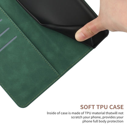 For Xiaomi POCO F5 Pro 5G Stitching Embossed Leather Phone Case(Green) - Xiaomi Cases by buy2fix | Online Shopping UK | buy2fix