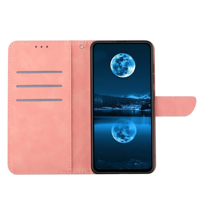 For Xiaomi Redmi A1+ / A2+ Stitching Embossed Leather Phone Case(Pink) - Xiaomi Cases by buy2fix | Online Shopping UK | buy2fix