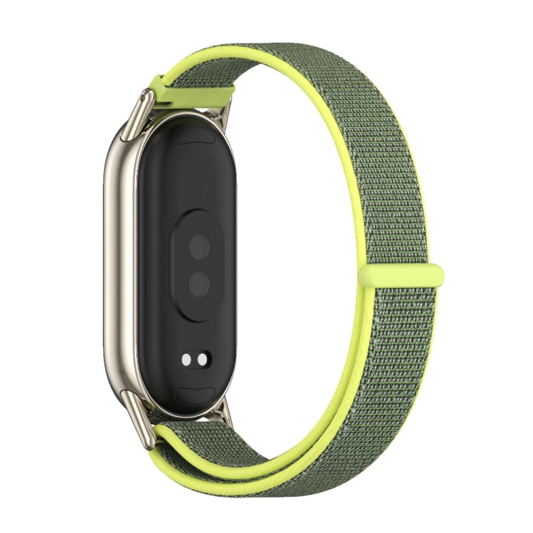 For Xiaomi Mi Band 8 / 9 / 9 NFC Mijobs Breathable Nylon Loop Watch Band(Bright Yellow Light Gold) - Watch Bands by MIJOBS | Online Shopping UK | buy2fix