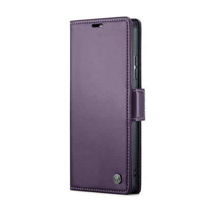 For Xiaomi Mi 11 Lite CaseMe 023 Butterfly Buckle Litchi Texture RFID Anti-theft Leather Phone Case(Pearly Purple) - Xiaomi Cases by CaseMe | Online Shopping UK | buy2fix