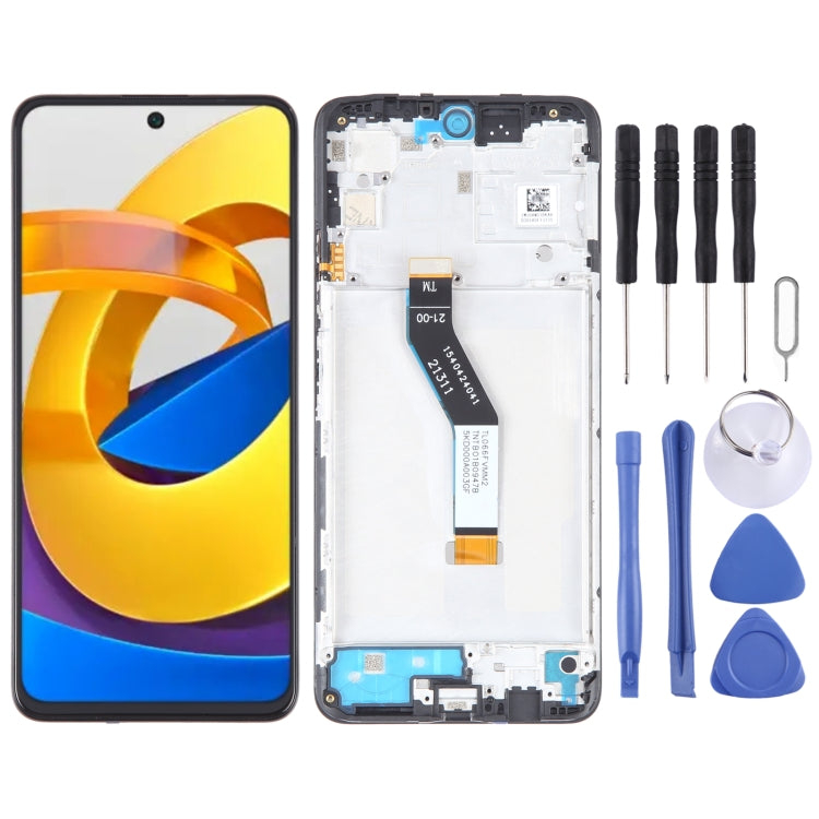 OEM Material LCD Screen For Xiaomi Poco M4 Pro 5G Digitizer Full Assembly with Frame - LCD Screen by buy2fix | Online Shopping UK | buy2fix