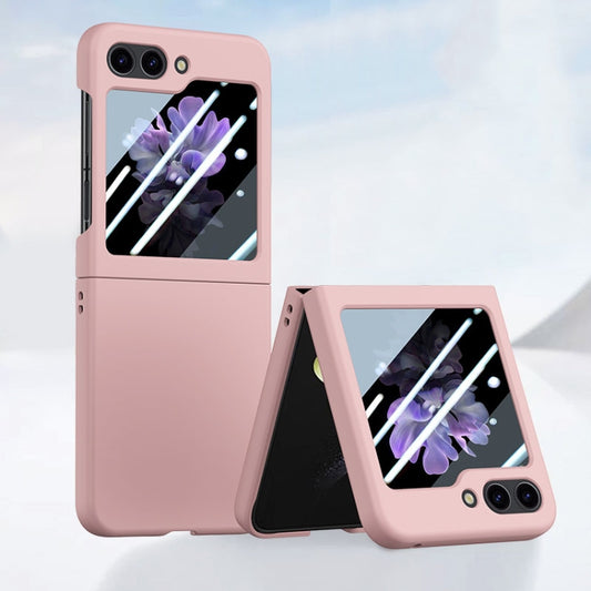 For Samsung Galaxy Z Flip5 Fuel Injection Integrated PC Skin Feel Phone Case(Pink) - Galaxy Z Flip5 Cases by buy2fix | Online Shopping UK | buy2fix