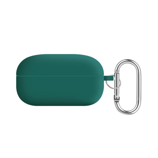 For Samsung Galaxy Buds Live / Buds2 Pro PC Lining Silicone Bluetooth Earphone Protective Case(Dark Green) - Samsung Earphone Case by buy2fix | Online Shopping UK | buy2fix