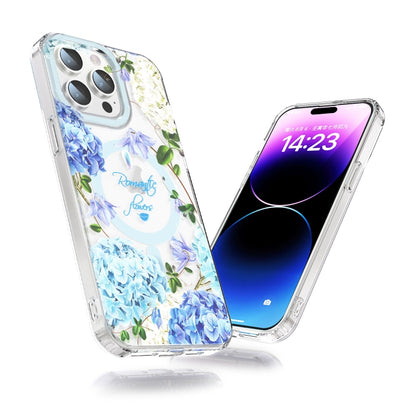 For iPhone 12 Pro MagSafe Magnetic TPU Phone Case(Small Floral) - iPhone 12 / 12 Pro Cases by buy2fix | Online Shopping UK | buy2fix