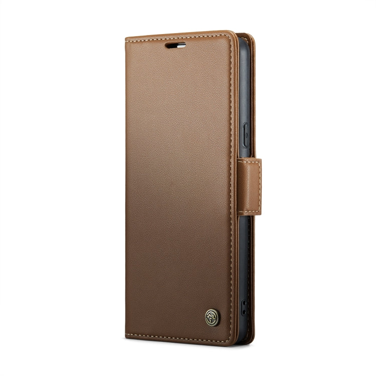 For Google Pixel 8 CaseMe 023 Butterfly Buckle Litchi Texture RFID Anti-theft Leather Phone Case(Brown) - Google Cases by CaseMe | Online Shopping UK | buy2fix