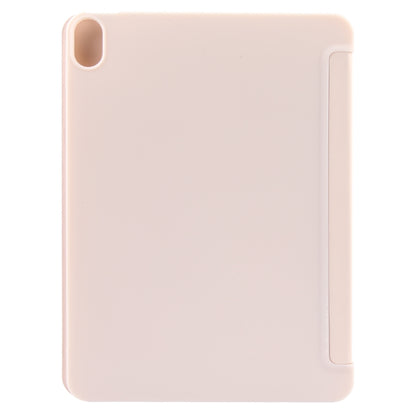 For iPad 10.9 2022 / Air 5 / Air 4 GEBEI 3-folding Holder Shockproof Flip Leather Tablet Case(Pink) - iPad 10th Gen 10.9 Cases by GEBEI | Online Shopping UK | buy2fix