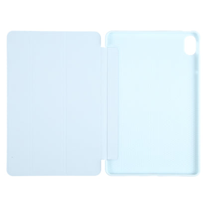 For Huawei MatePad 11 2023 GEBEI 3-folding Holder Shockproof Flip Leather Tablet Case(Sky Blue) - Huawei by GEBEI | Online Shopping UK | buy2fix