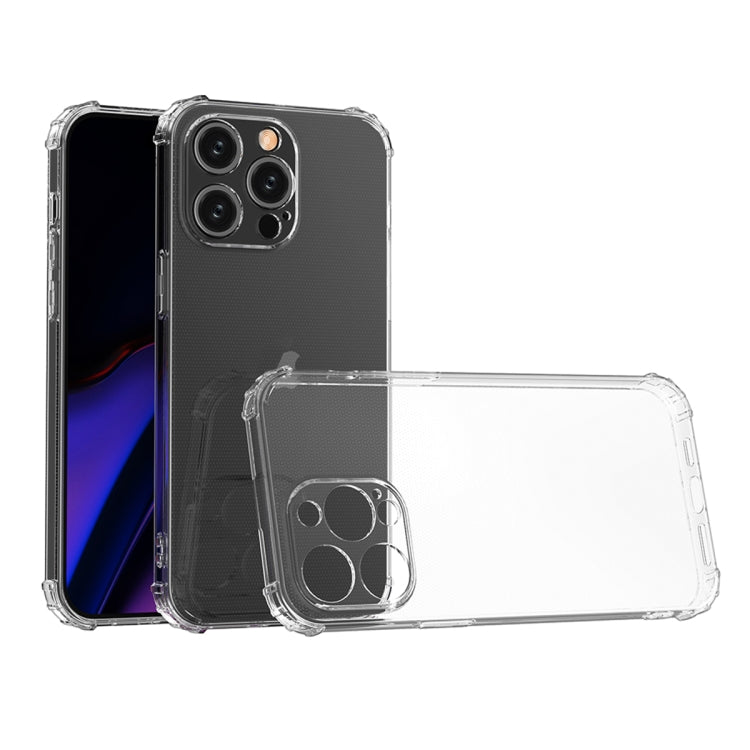 For iPhone 15 Pro Max Four-Corner Shockproof Clear TPU Phone Case(Transparent) - iPhone 15 Pro Max Cases by buy2fix | Online Shopping UK | buy2fix